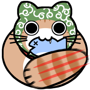 キバねこ君（茶トラ）お魚ドロボー猫パンチ（泥棒ねこ）
